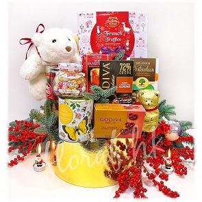 X2   Godiva朱古力 - 玩具大獎 Gund小白熊 - 聖誕禮物盒 X2   Godiva朱古力 - 玩具大獎 Gund小白熊 - 聖誕禮物盒